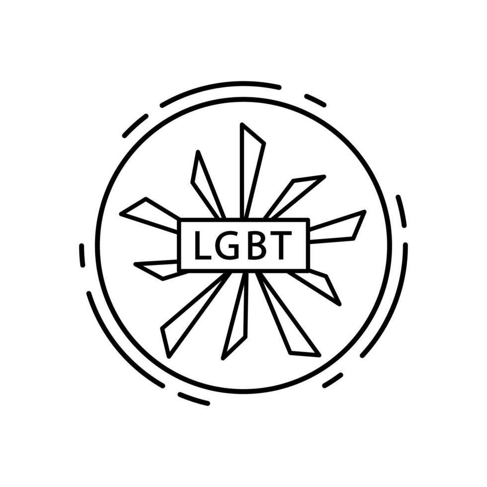 Decoration, lgbt vector icon