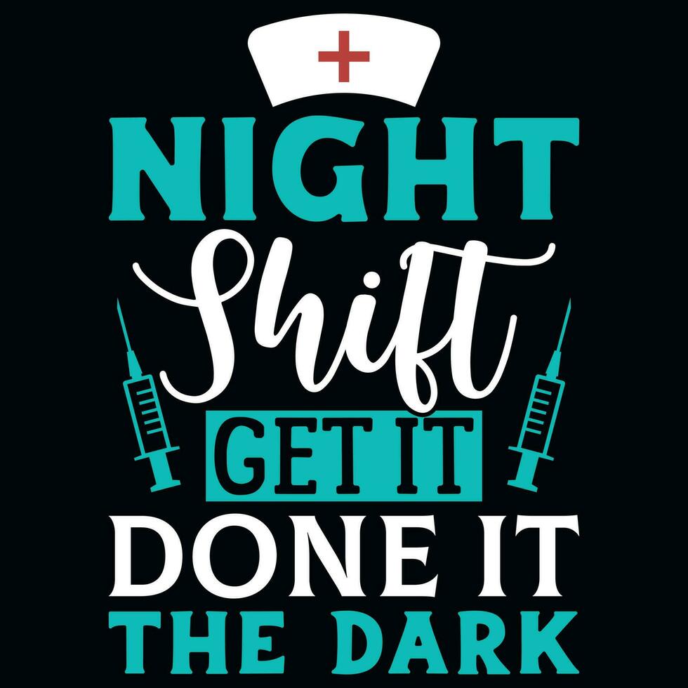 Nurse typographic tshirt design vector