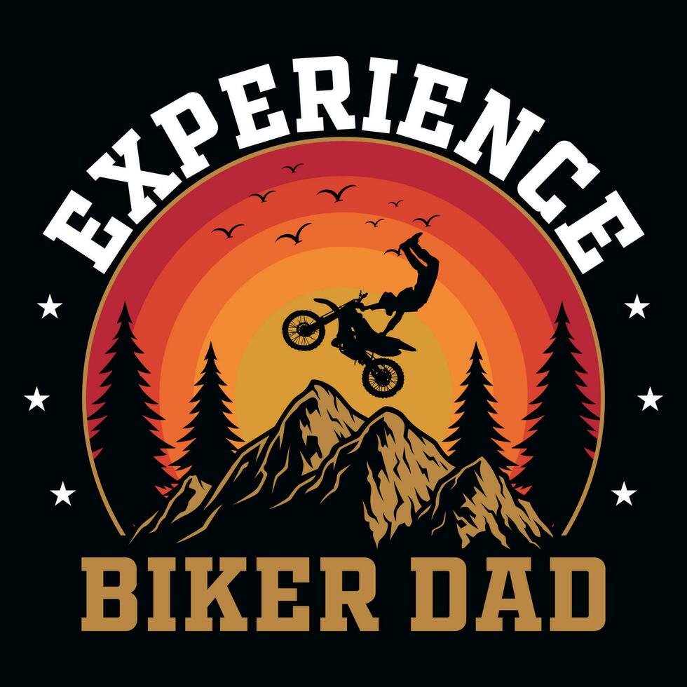 Mountain biking graphics tshirt design vector