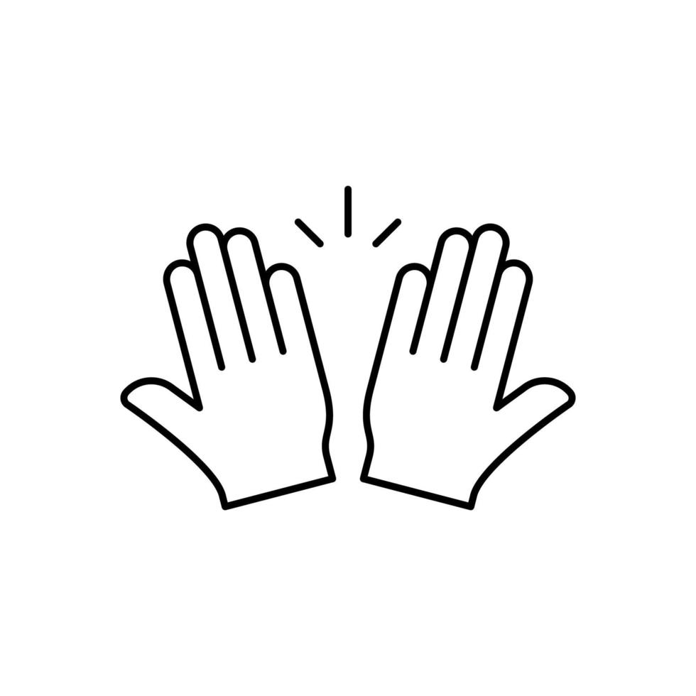 Muslim praying hands vector icon