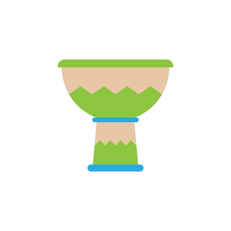 kettledrum color from Brazilian carnival set vector icon