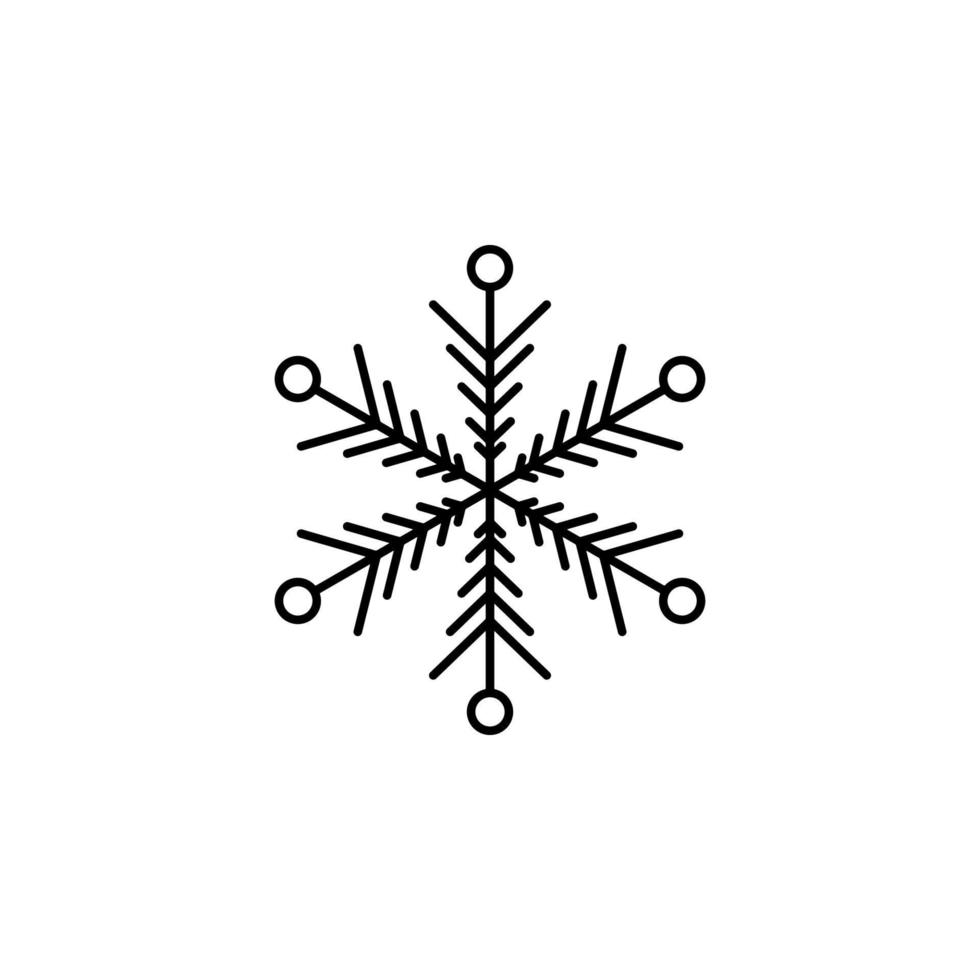 Snowflake vector icon