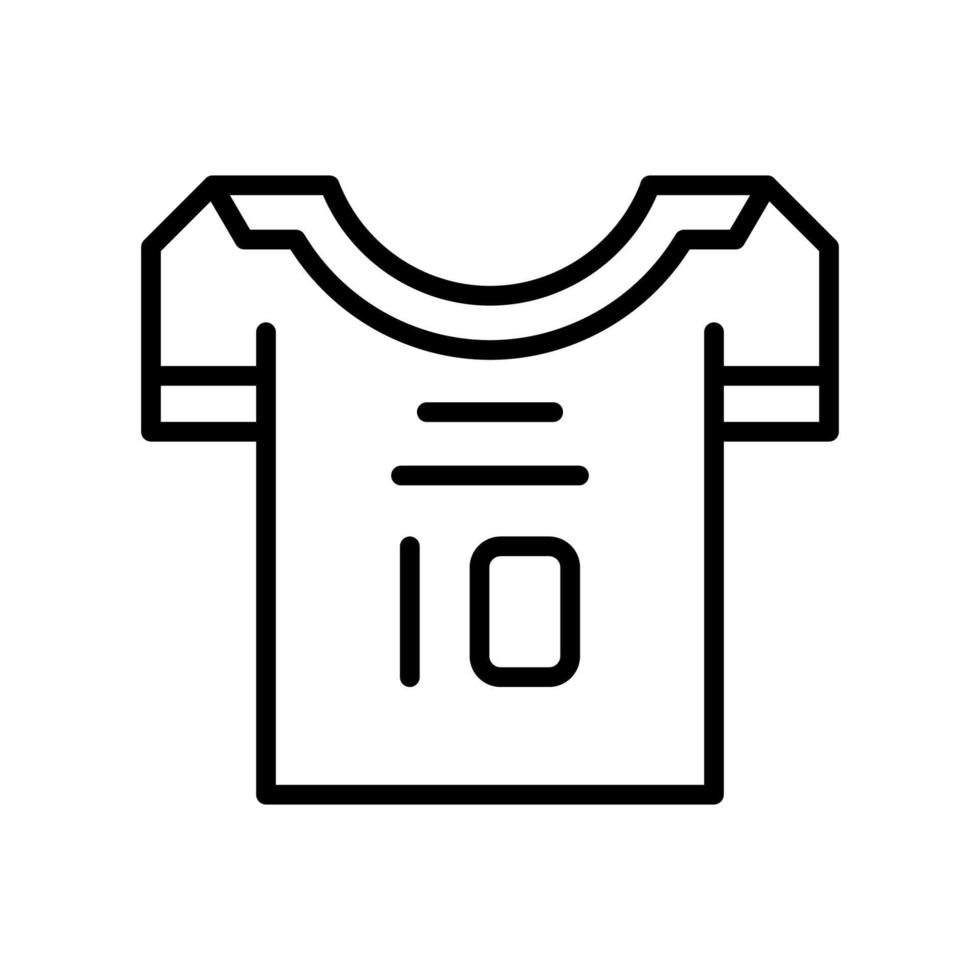 camiseta, fútbol americano jugador vector icono