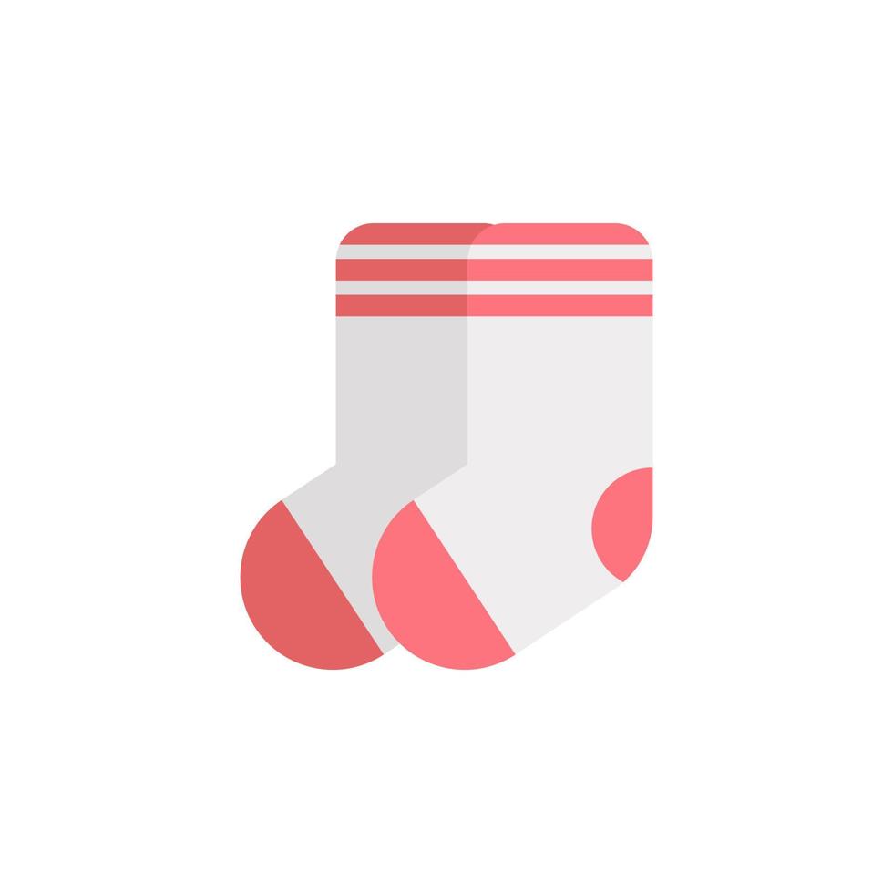 Socks color vector icon