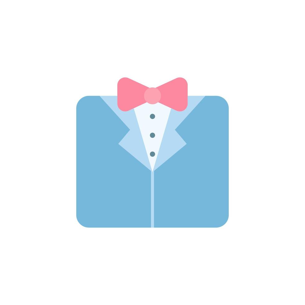 Tuxedo color vector icon