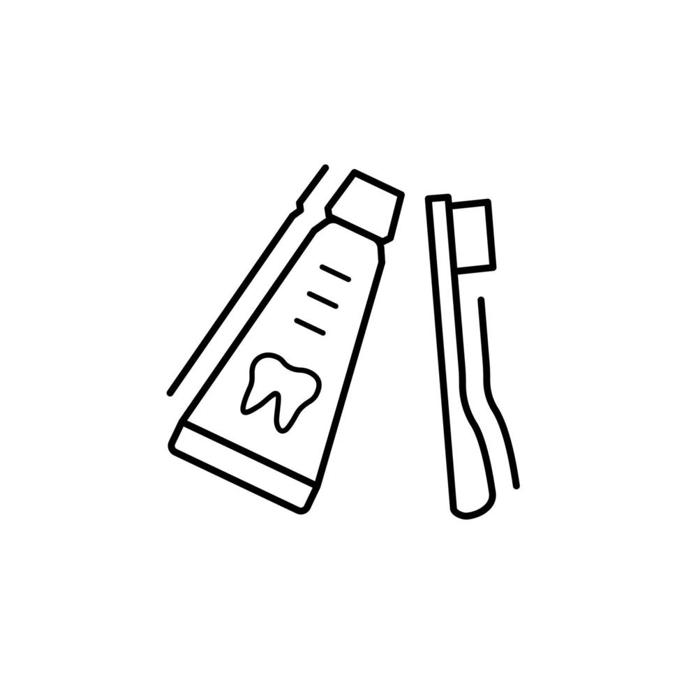 Toothpaste toothbrush vector icon 22564889 Vector Art at Vecteezy