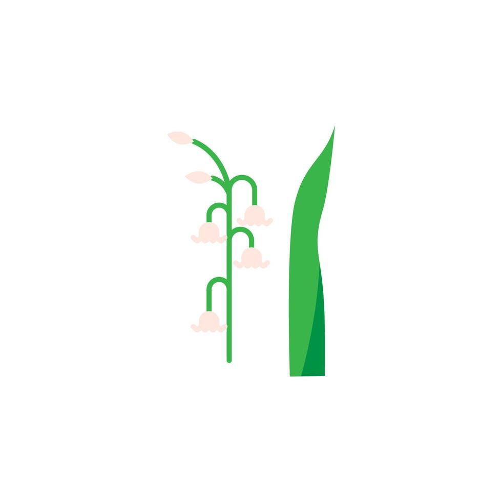 Herb, lily vector icon