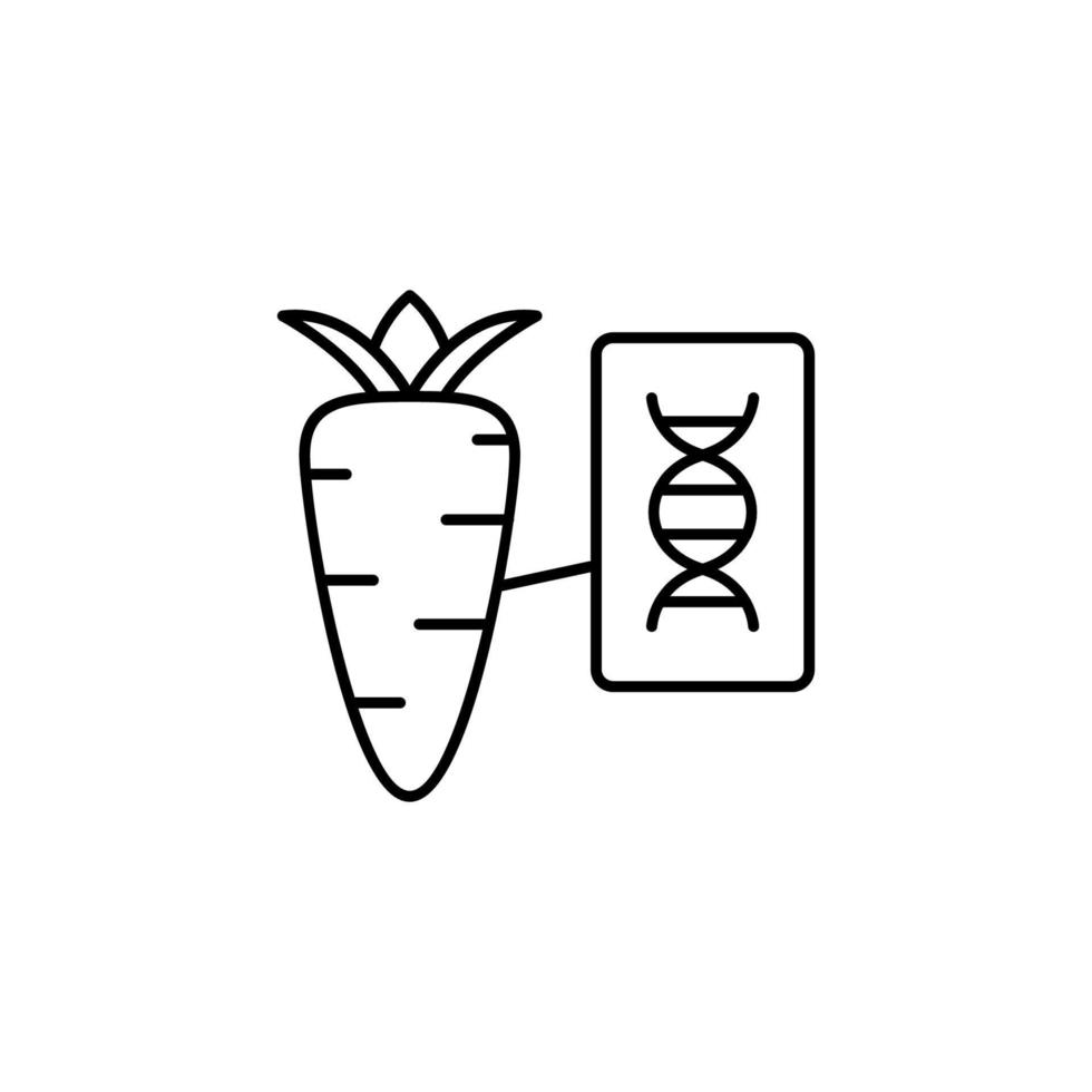 DNA, carrot vector icon