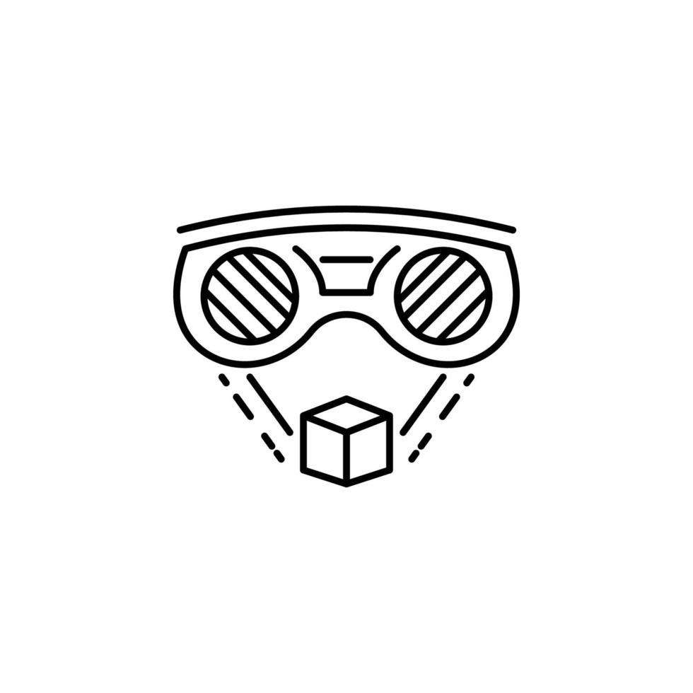 augmented reality, technology, vision vector icon