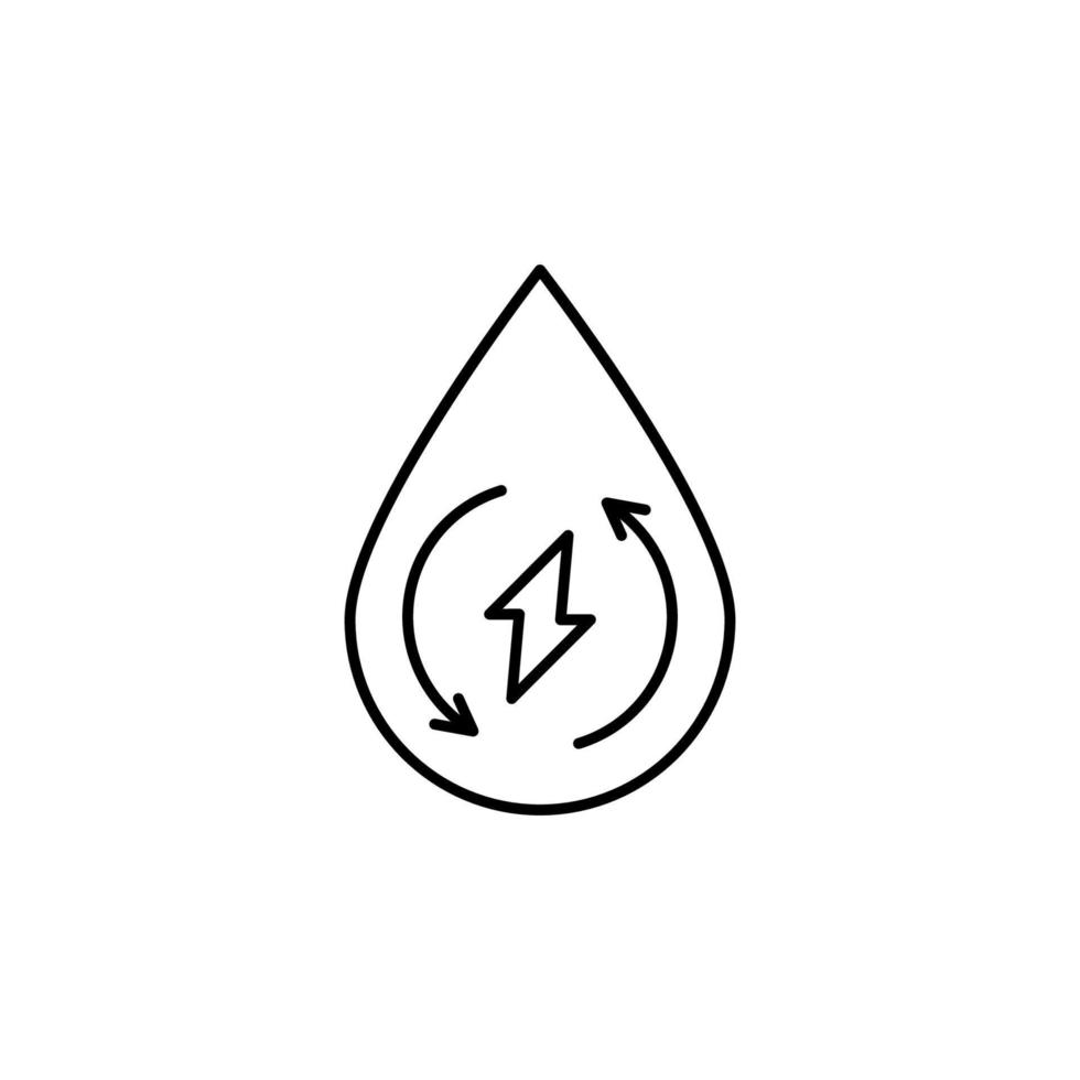 Recycling, energy vector icon