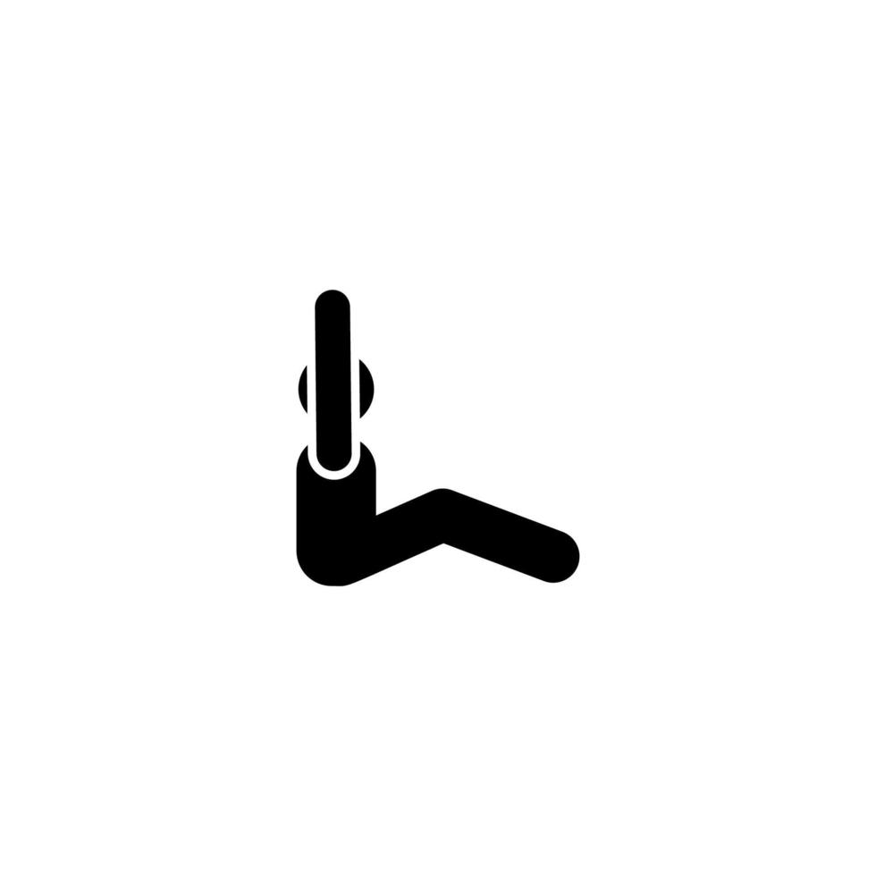 Man gym exercise press exercise with arrow pictogram vector icon
