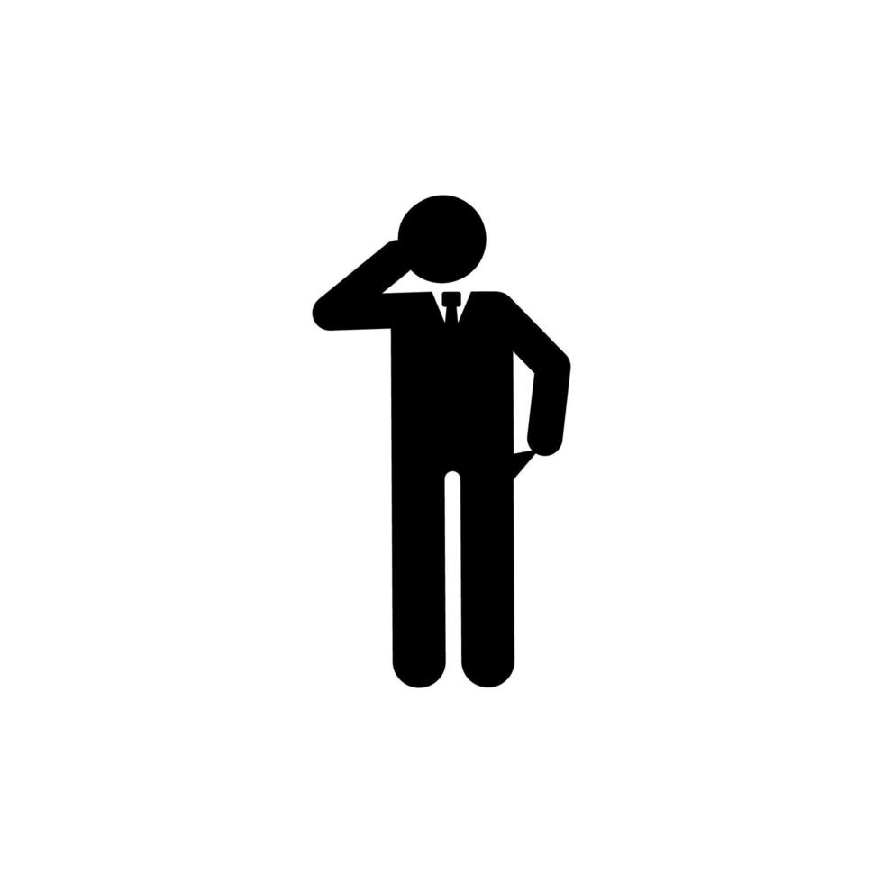 Businessman poor angry vector icon