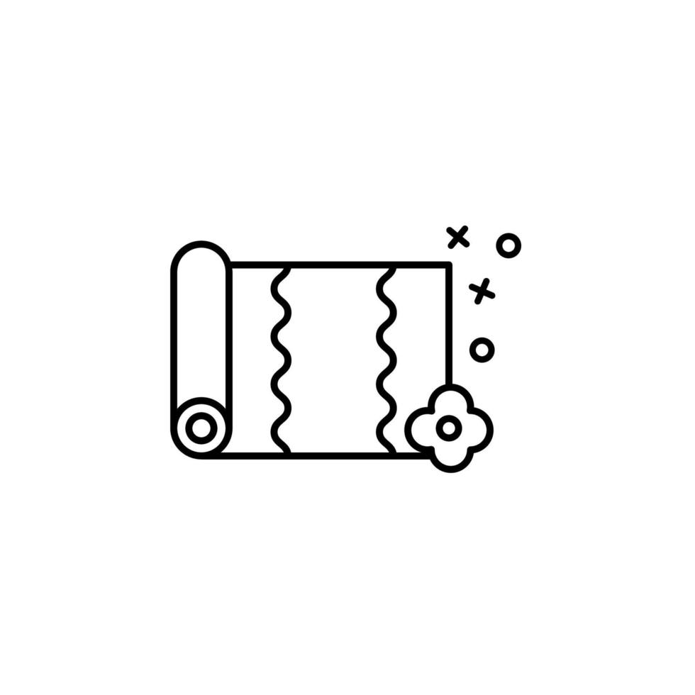 Decorative textile art fabric vector icon