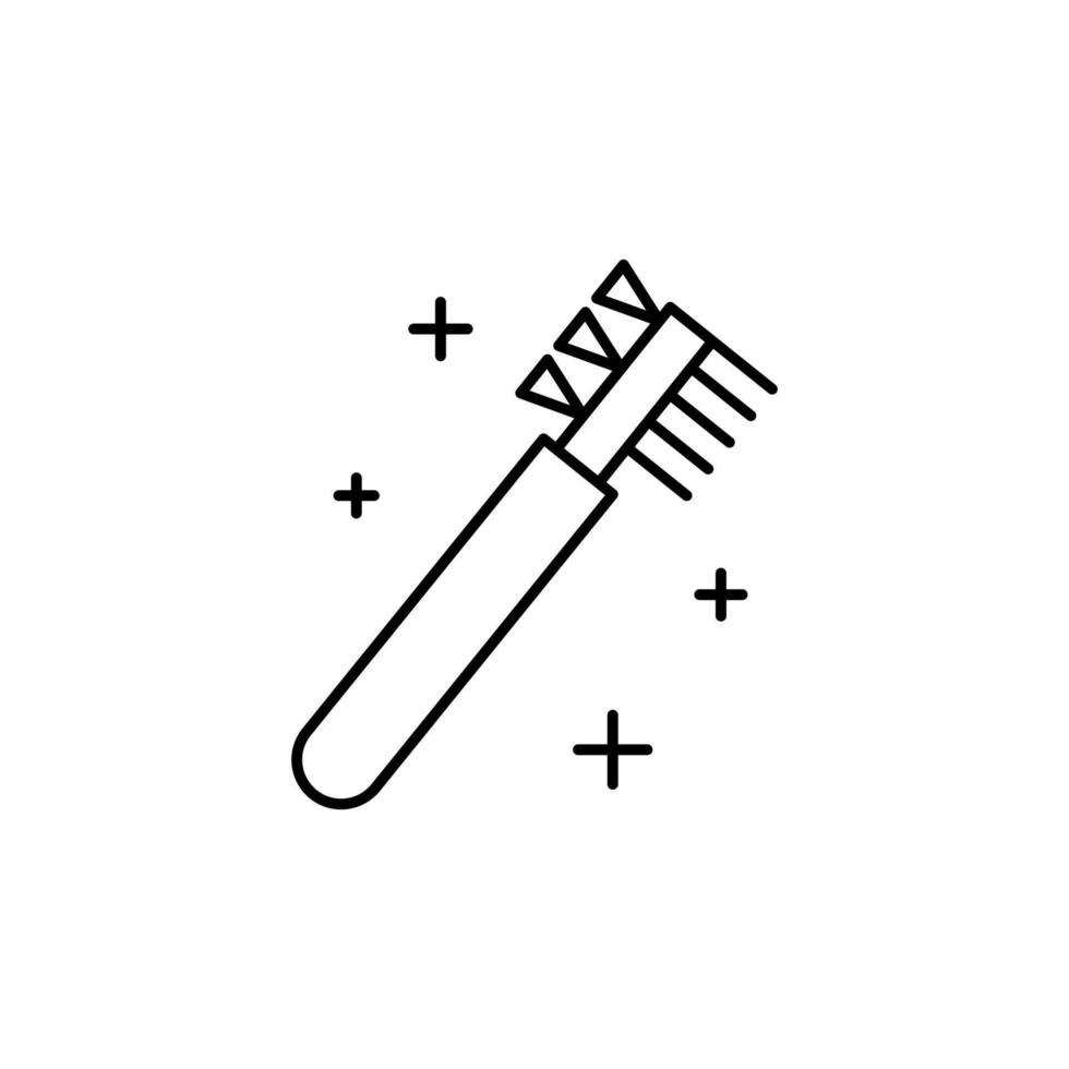 Eyelash, comb vector icon