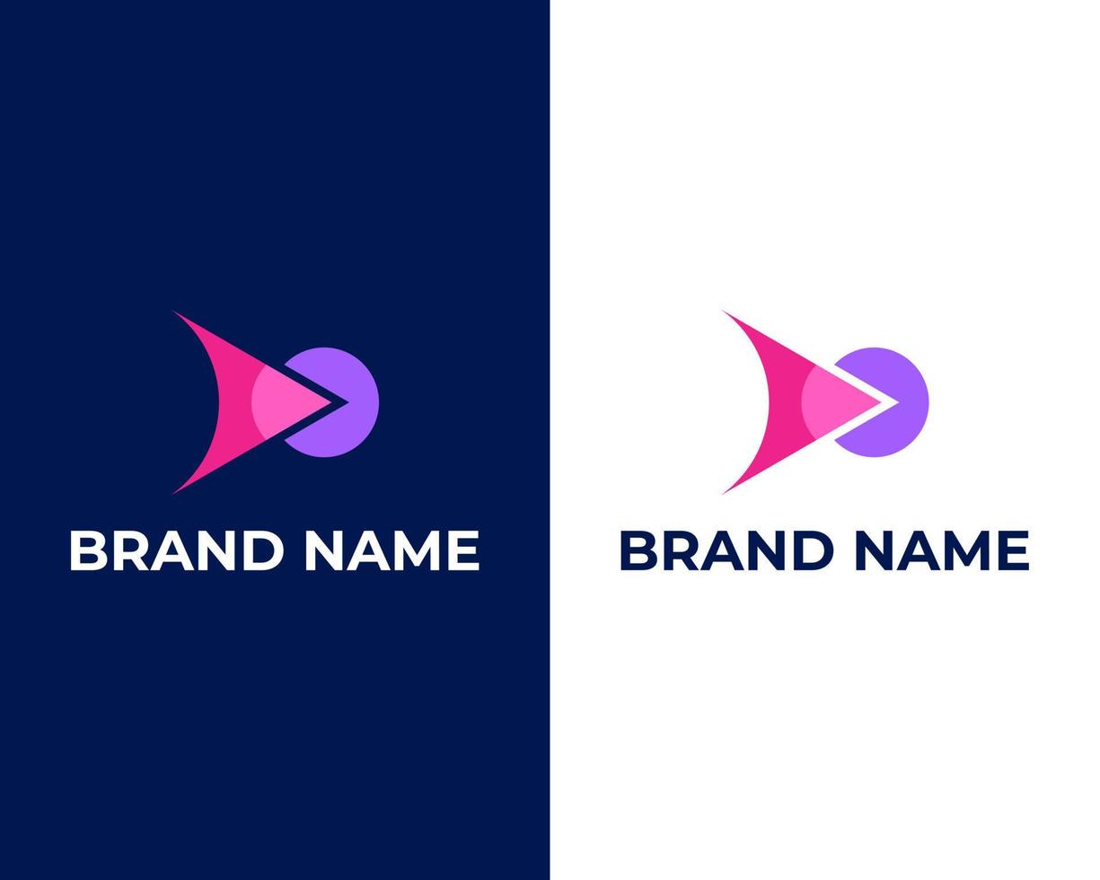 Letter O Arrow logo Template design for Marketing Company Logo design Template vector