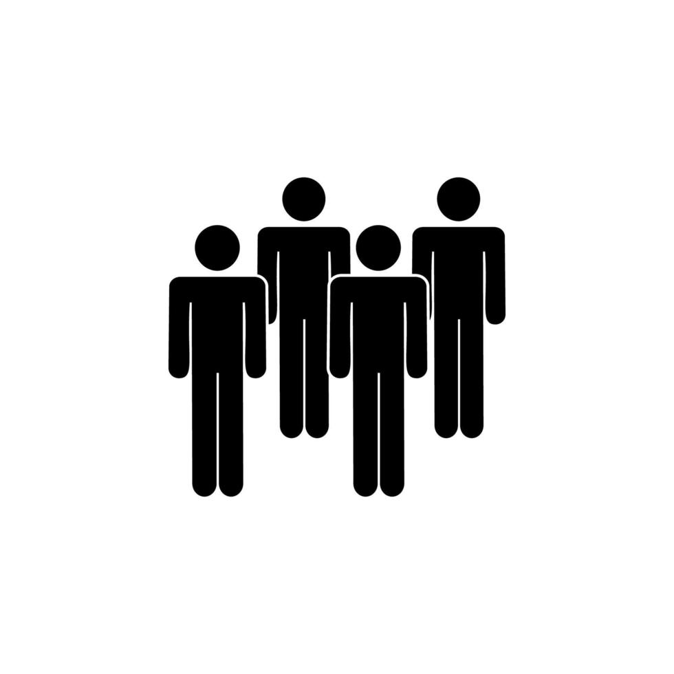 people, four, rank vector icon