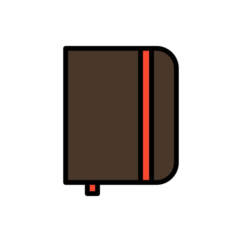 icono de vector de cuaderno