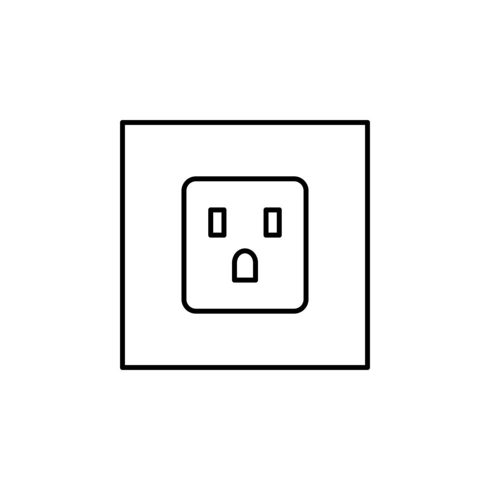 Socket, energy vector icon