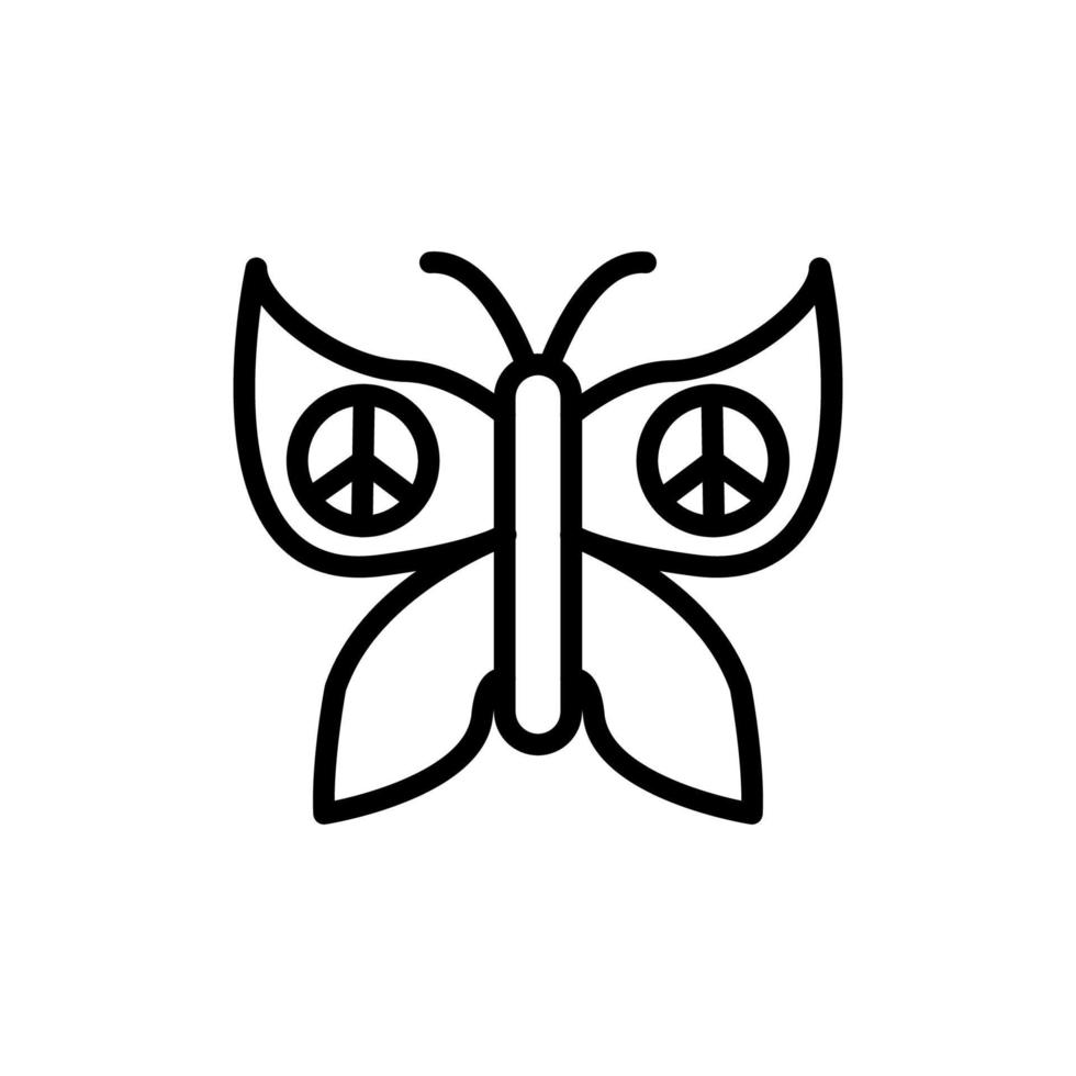 Butterfly, peace vector icon