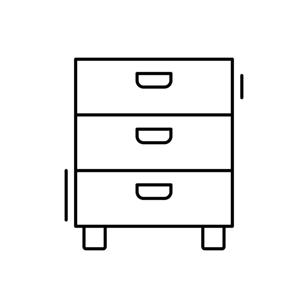Filling cabinet vector icon