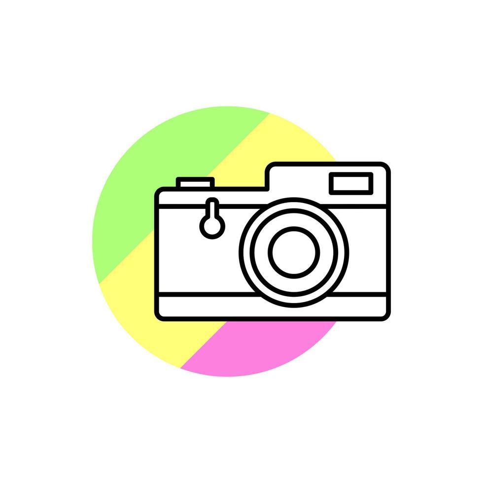 Camera technology vector icon