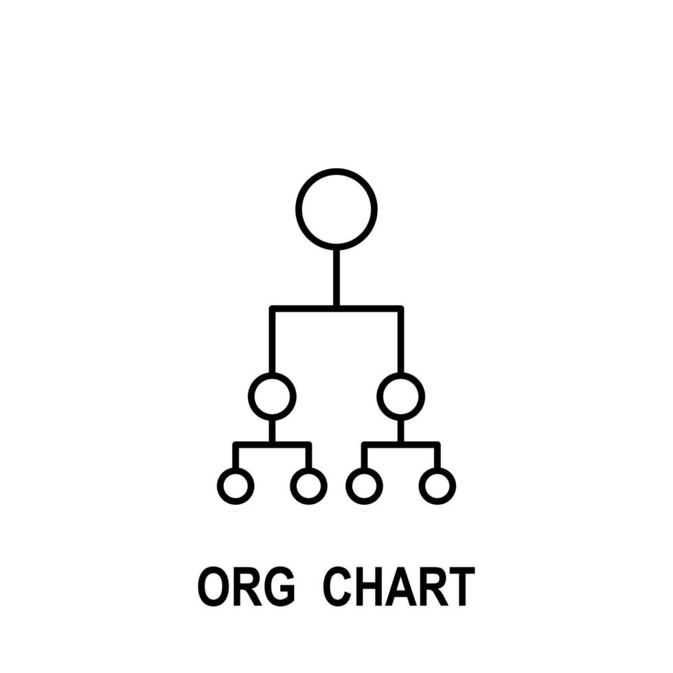 Organizational chart vector icon