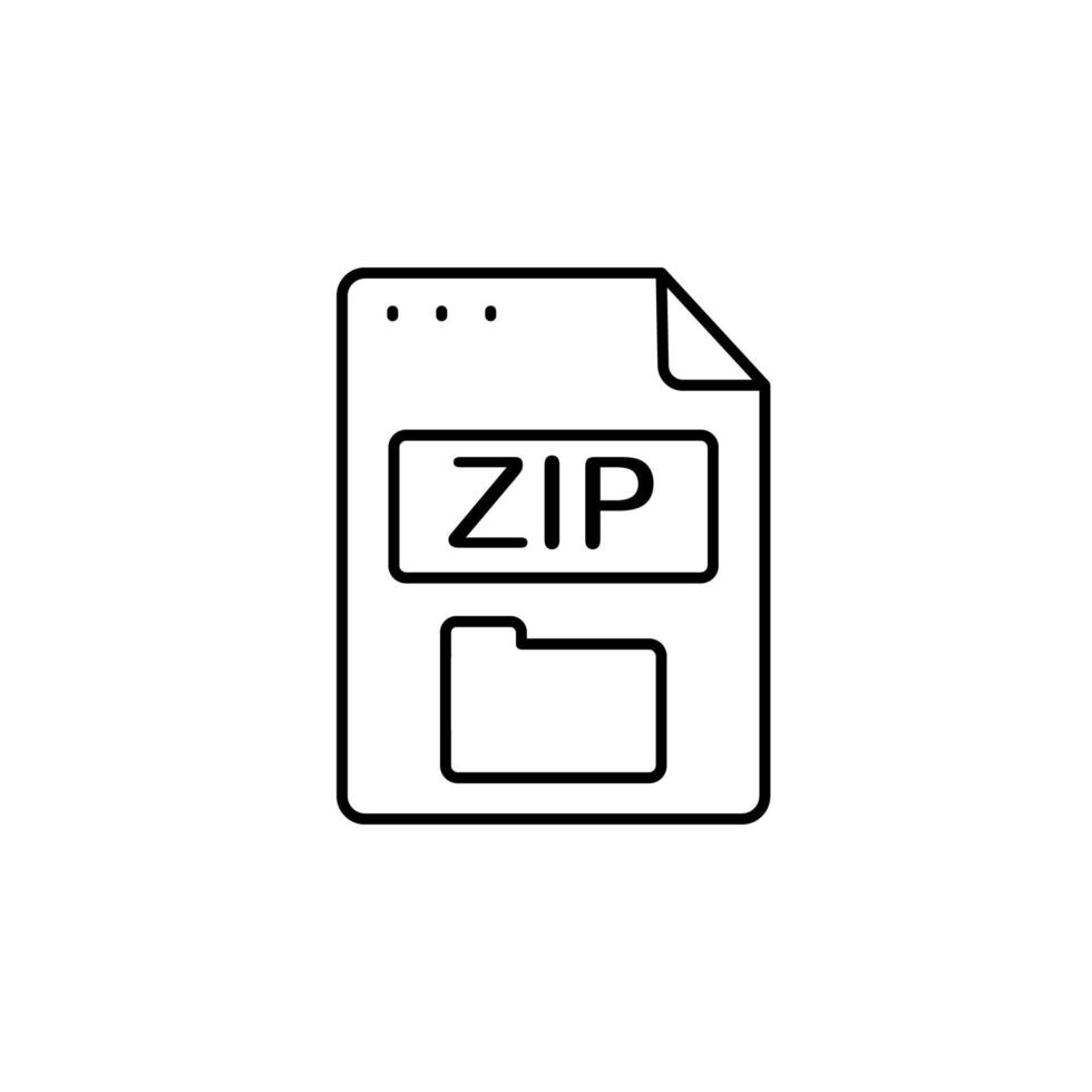 File, document, ZIP vector icon