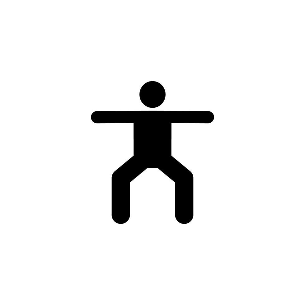 ejercicio hombre gimnasio deporte aptitud con flecha pictograma vector icono