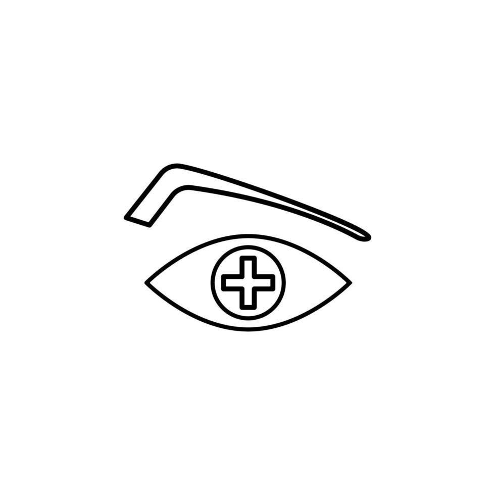 eye treatment vector icon