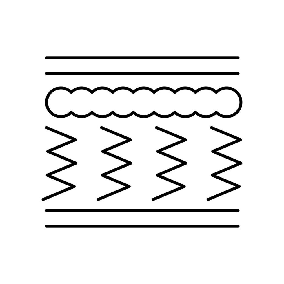 Mattress spring vector icon