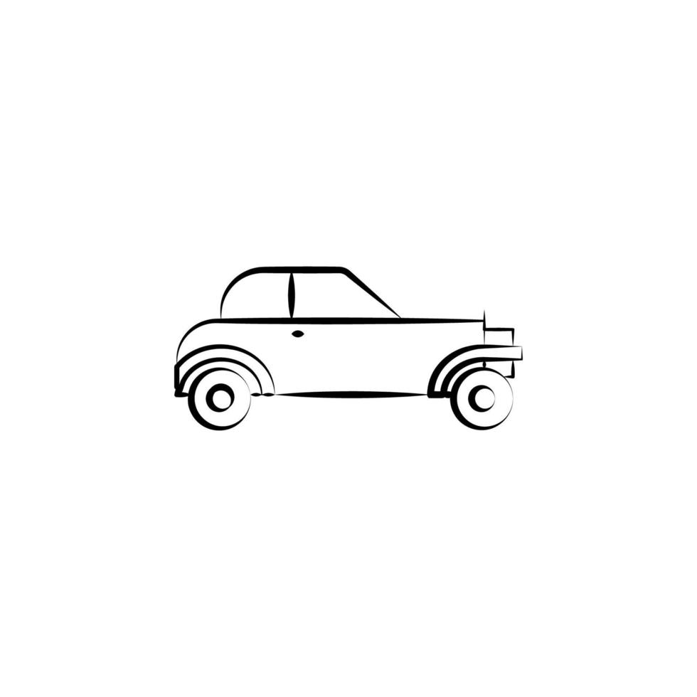 gang, criminal car vector icon