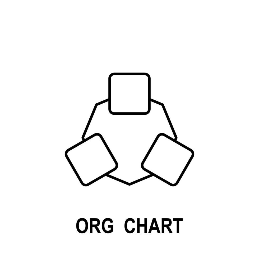 Organizational chart vector icon