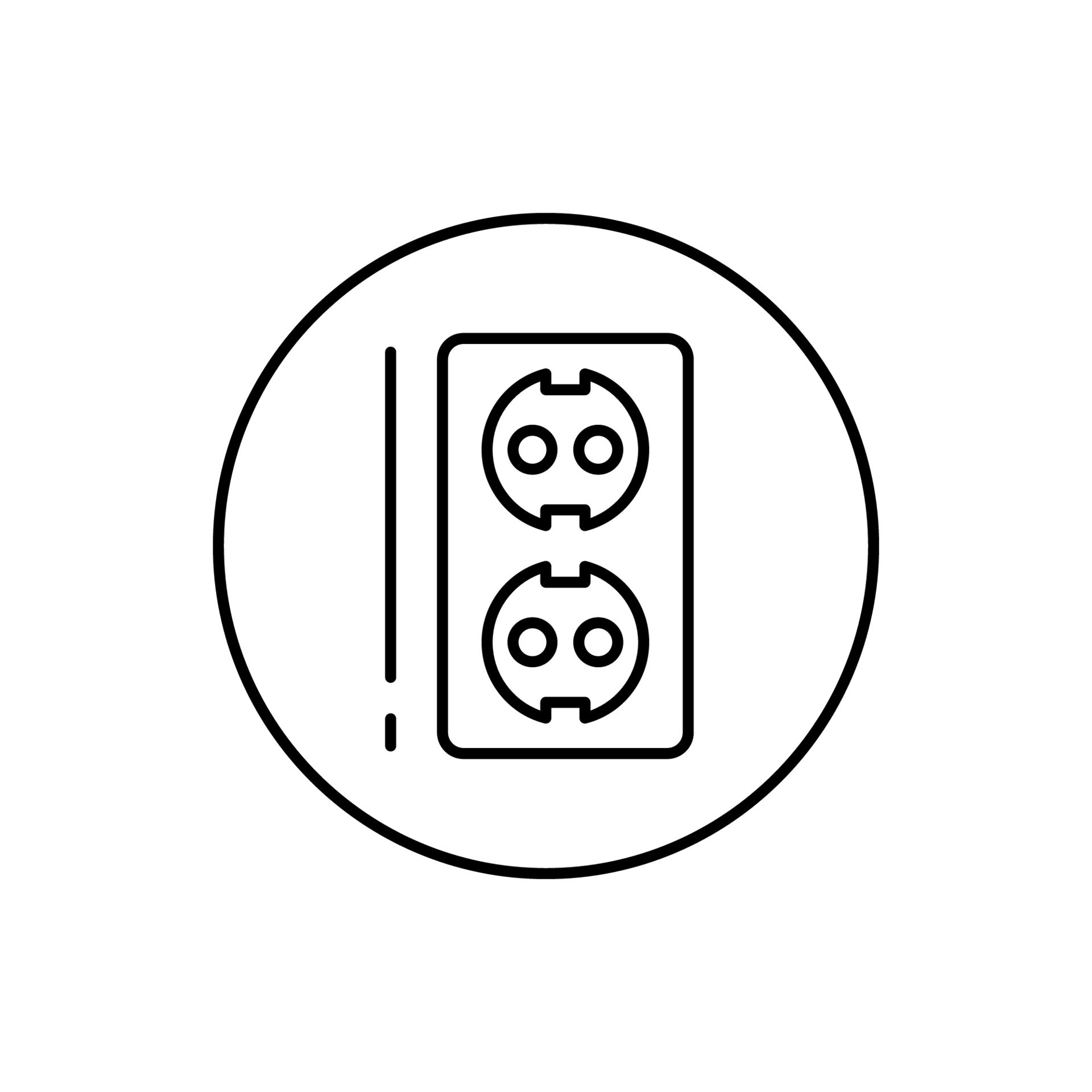 Socket, connector vector icon 22565782 Vector Art at Vecteezy