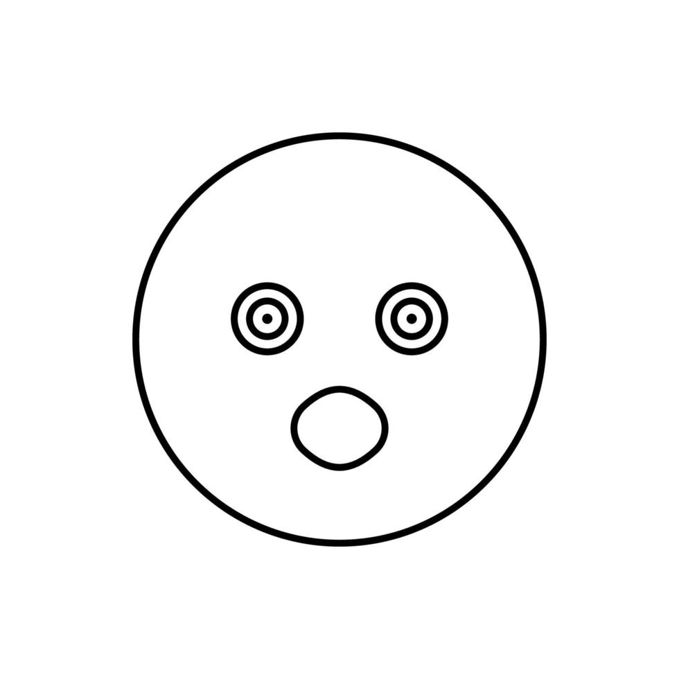 Surprised, emotions vector icon