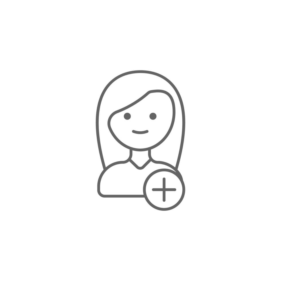 Add, new, friend vector icon
