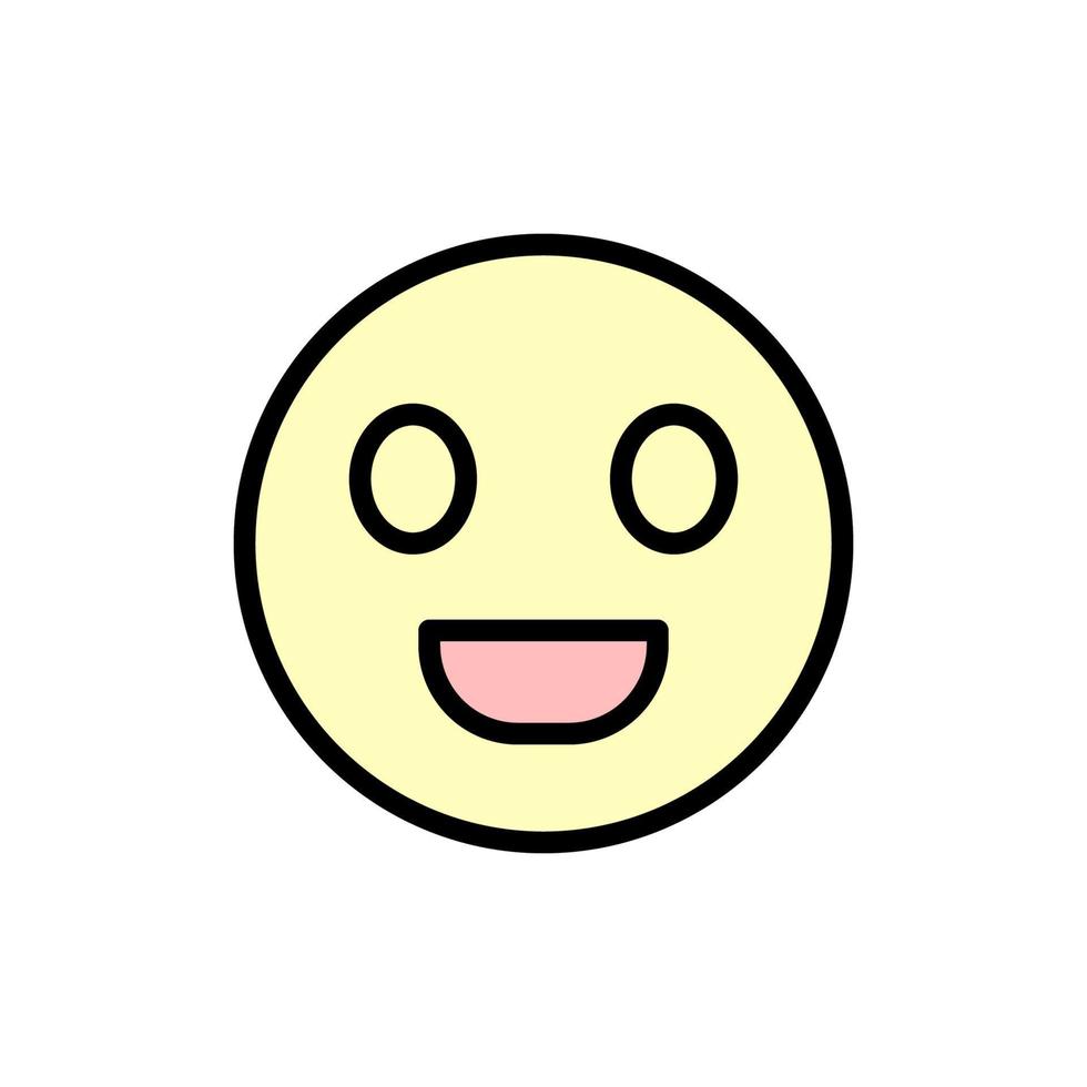 sonrisa, hippy vector icono