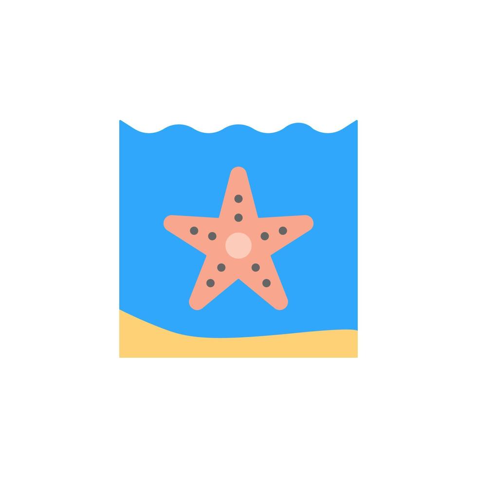 Starfish, ocean vector icon