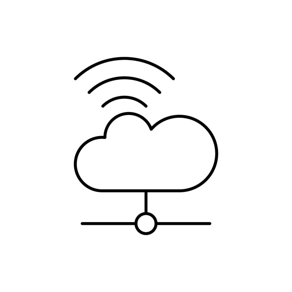 Cloud computing, wifi, SEO vector icon