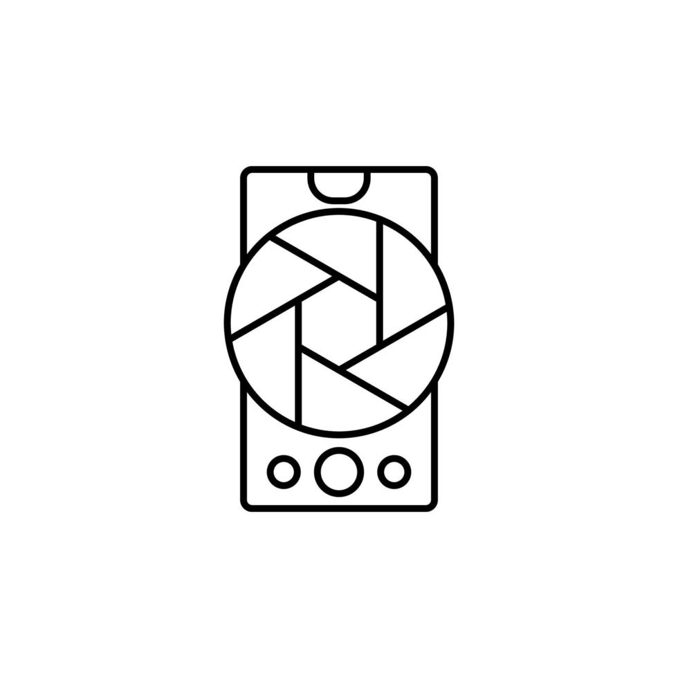 Smartphone camera vector icon