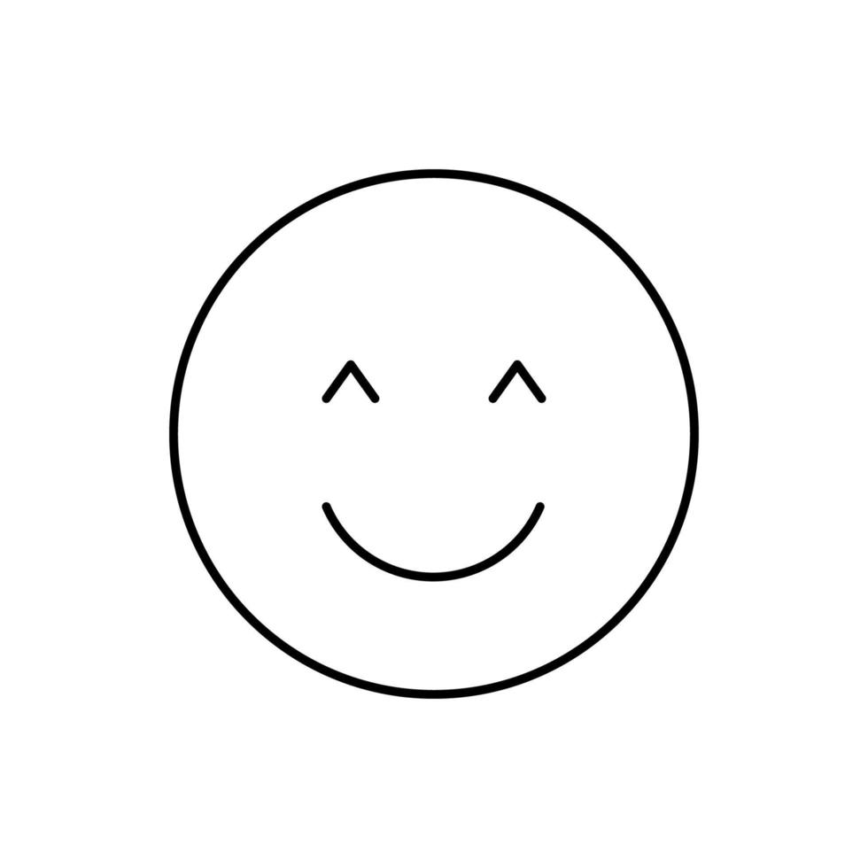 Happy, emotions vector icon