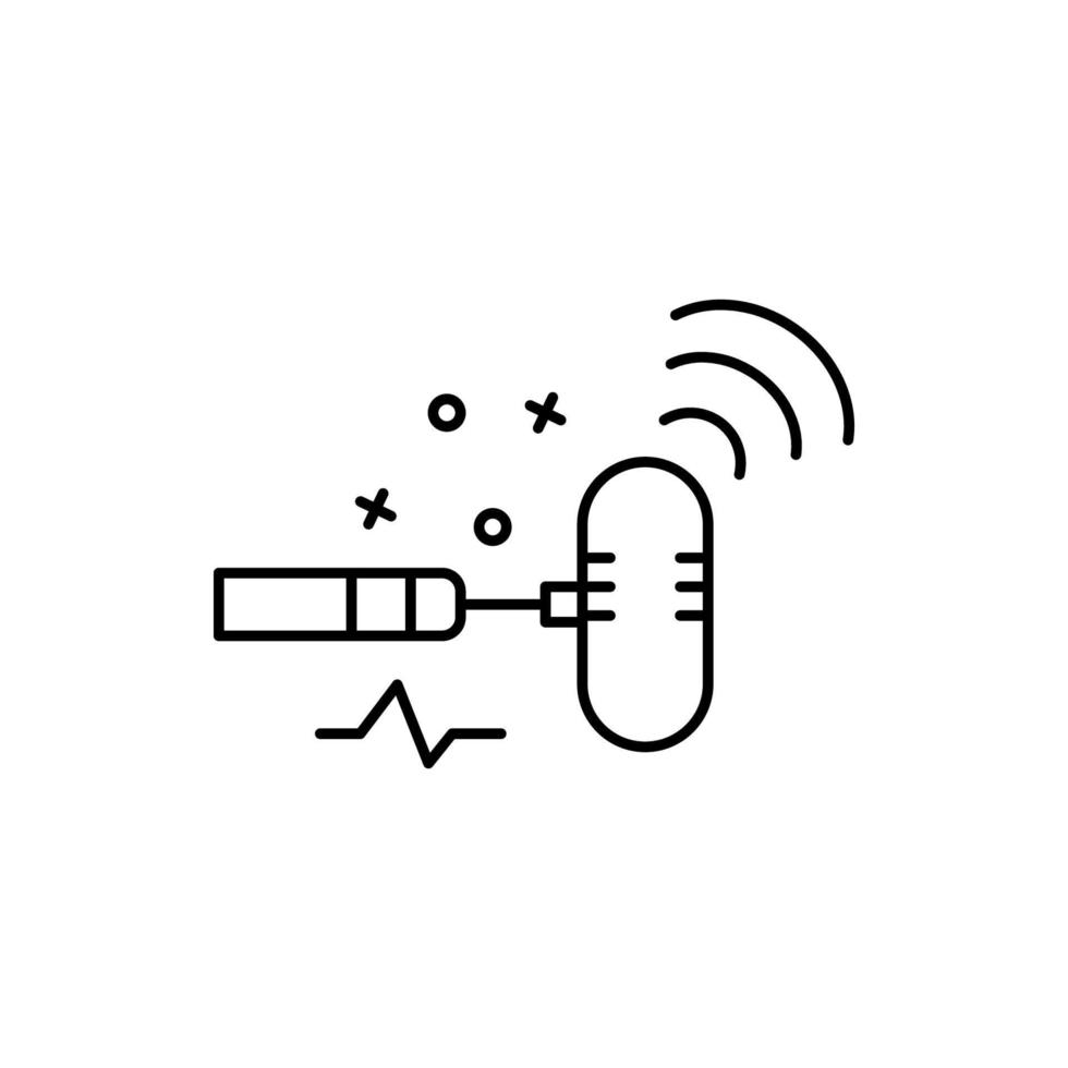 Microphone, radio, sound vector icon