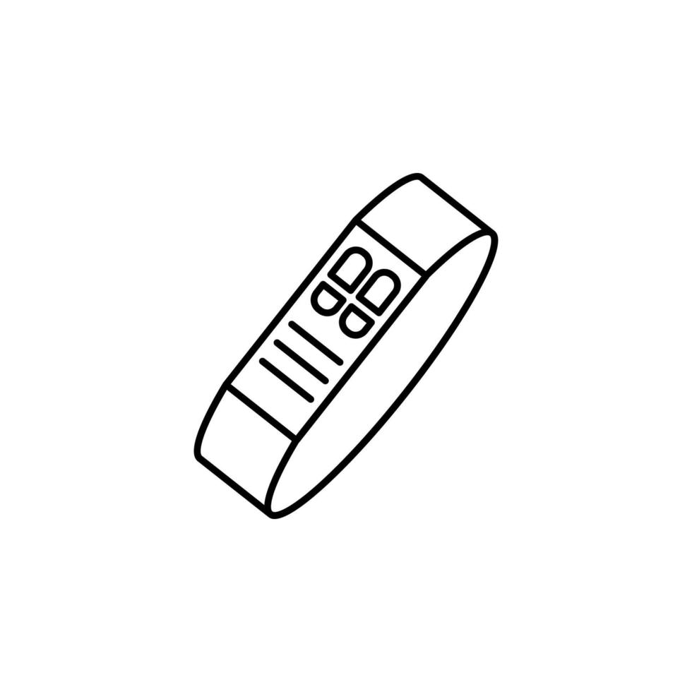 Gadget, smart band vector icon
