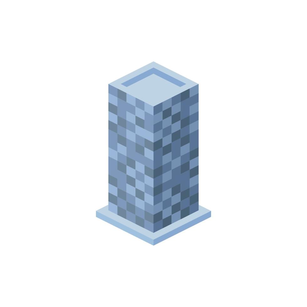 isometric office building vector icon