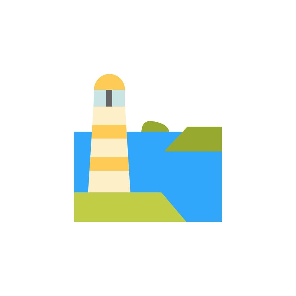 Lighthouse, ocean vector icon