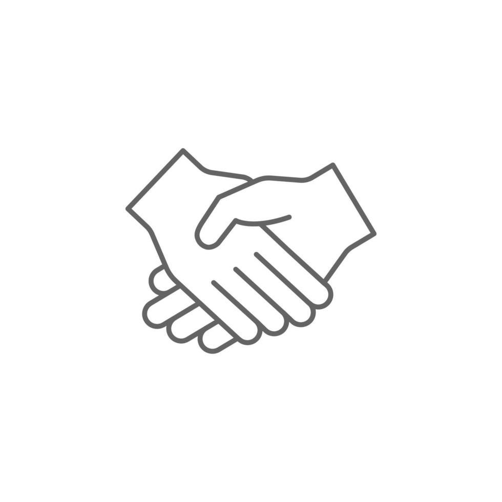 Handshake, friend, agreement vector icon