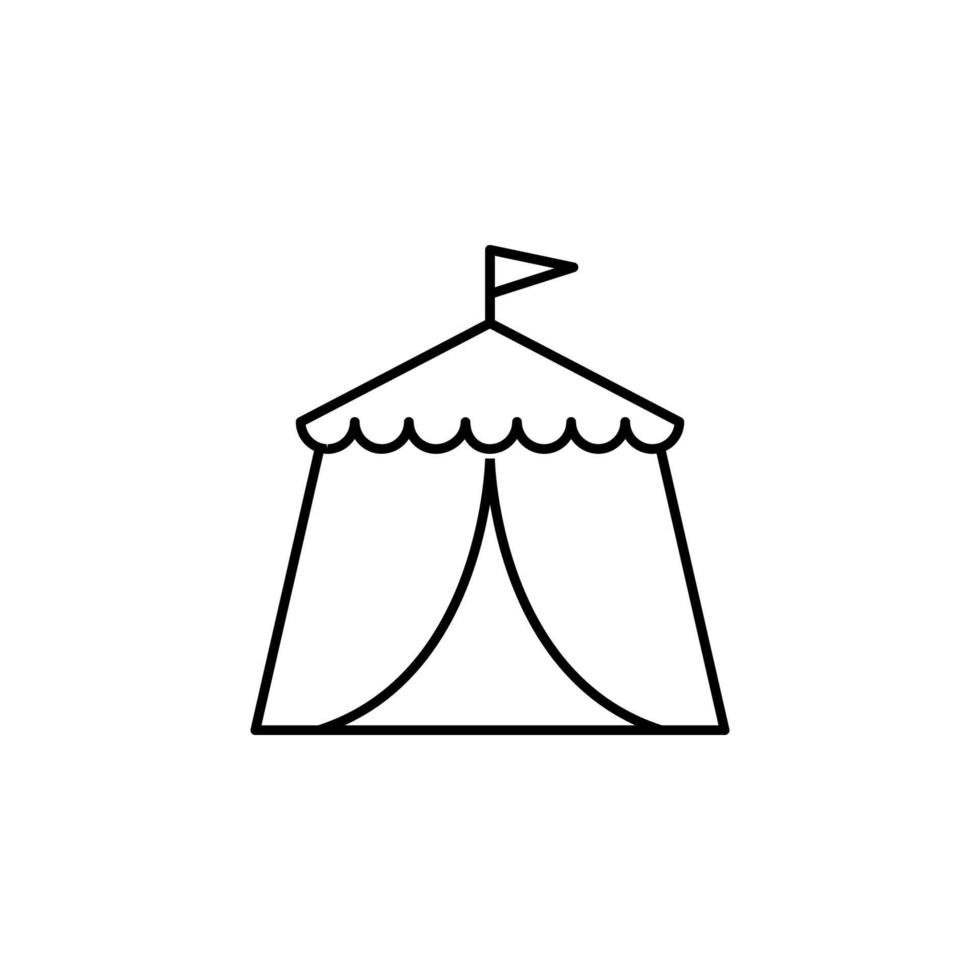 Tent, magic vector icon