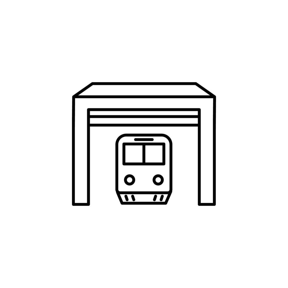 Train station train vector icon