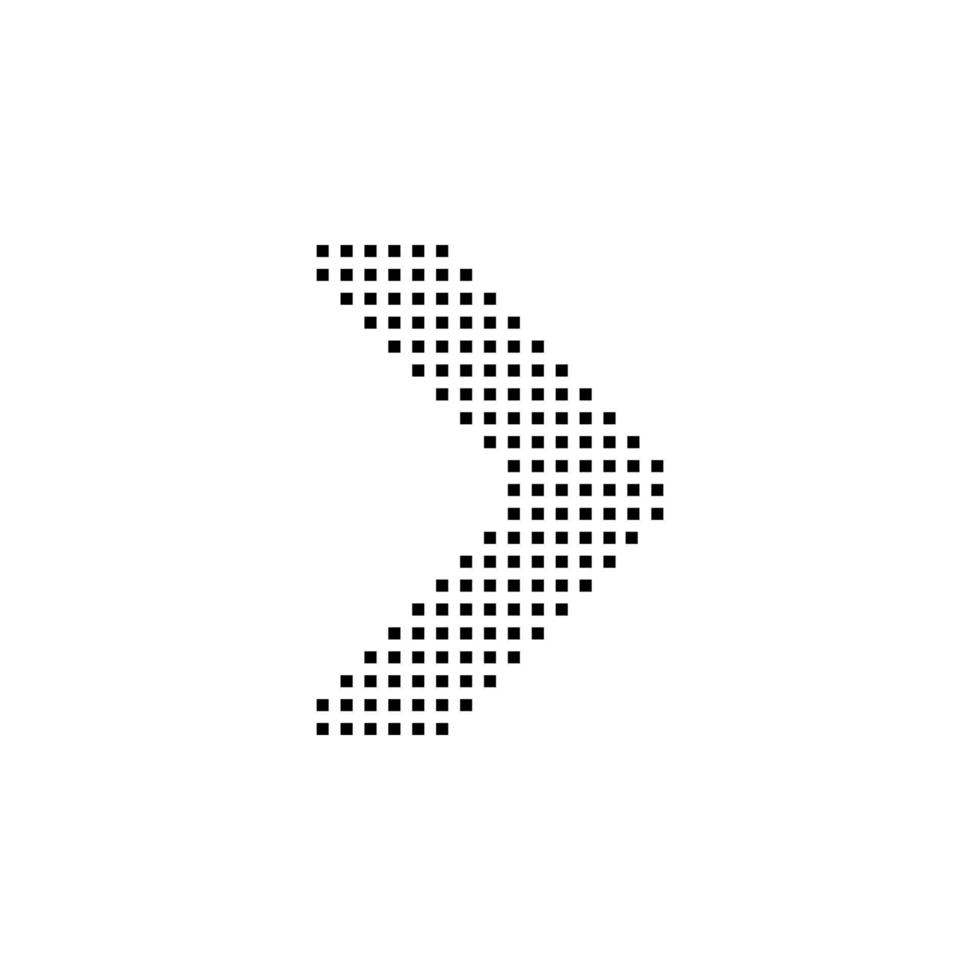 arrow, right, navigation, pixel vector icon
