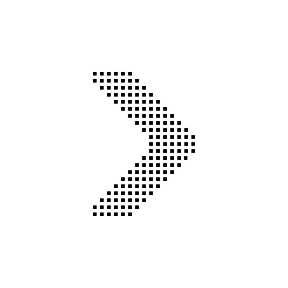 arrow, right, navigation, pixel vector icon