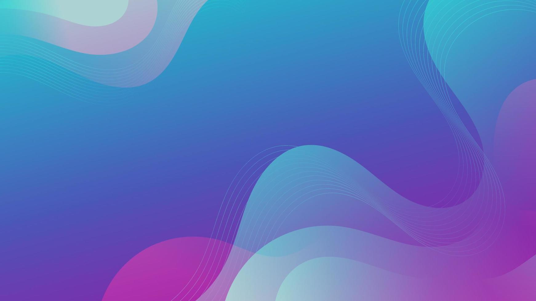 Abstract Gradient Purple blue liquid Wave Background vector